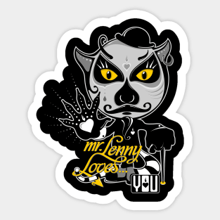 mr.Lenny Loves You / Black Sticker